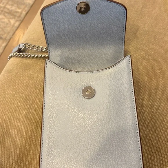 DKNY Light Blue Crossbody with Silver Details - Picture 7 of 7